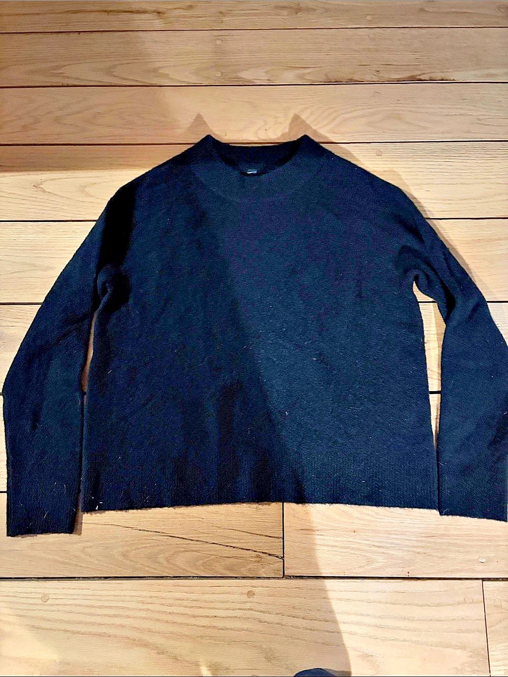 Athleta Merino Wool Crewneck in Black Size XS